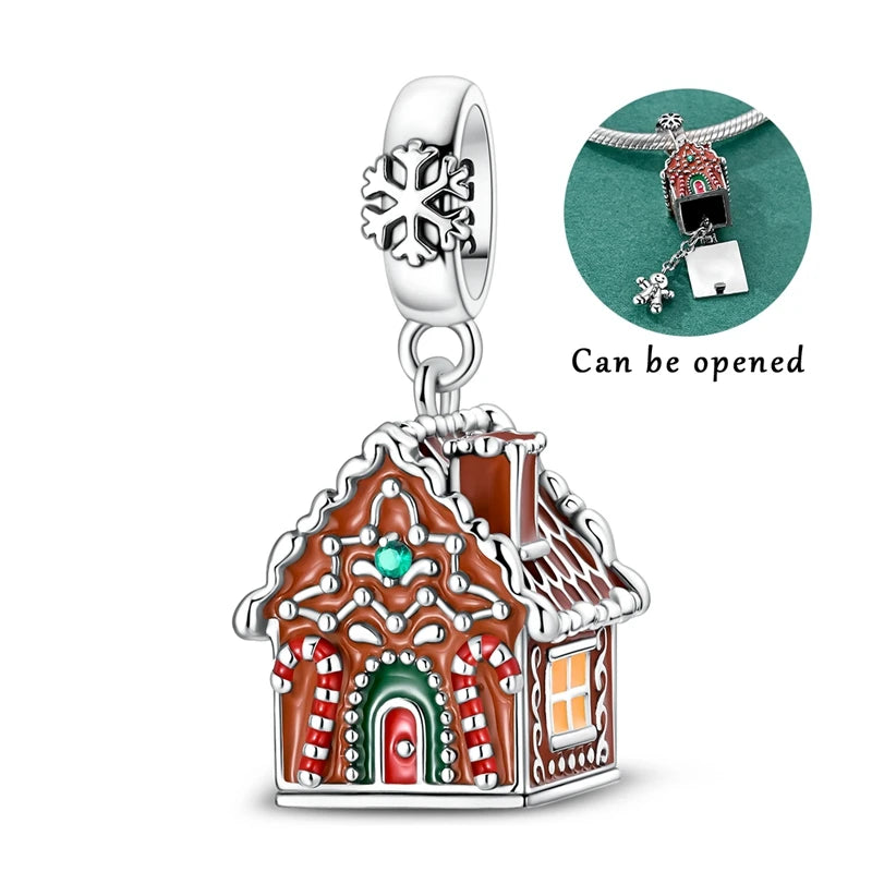 925 Silver Christmas Charm – Stocking, Gingerbread & Reindeer