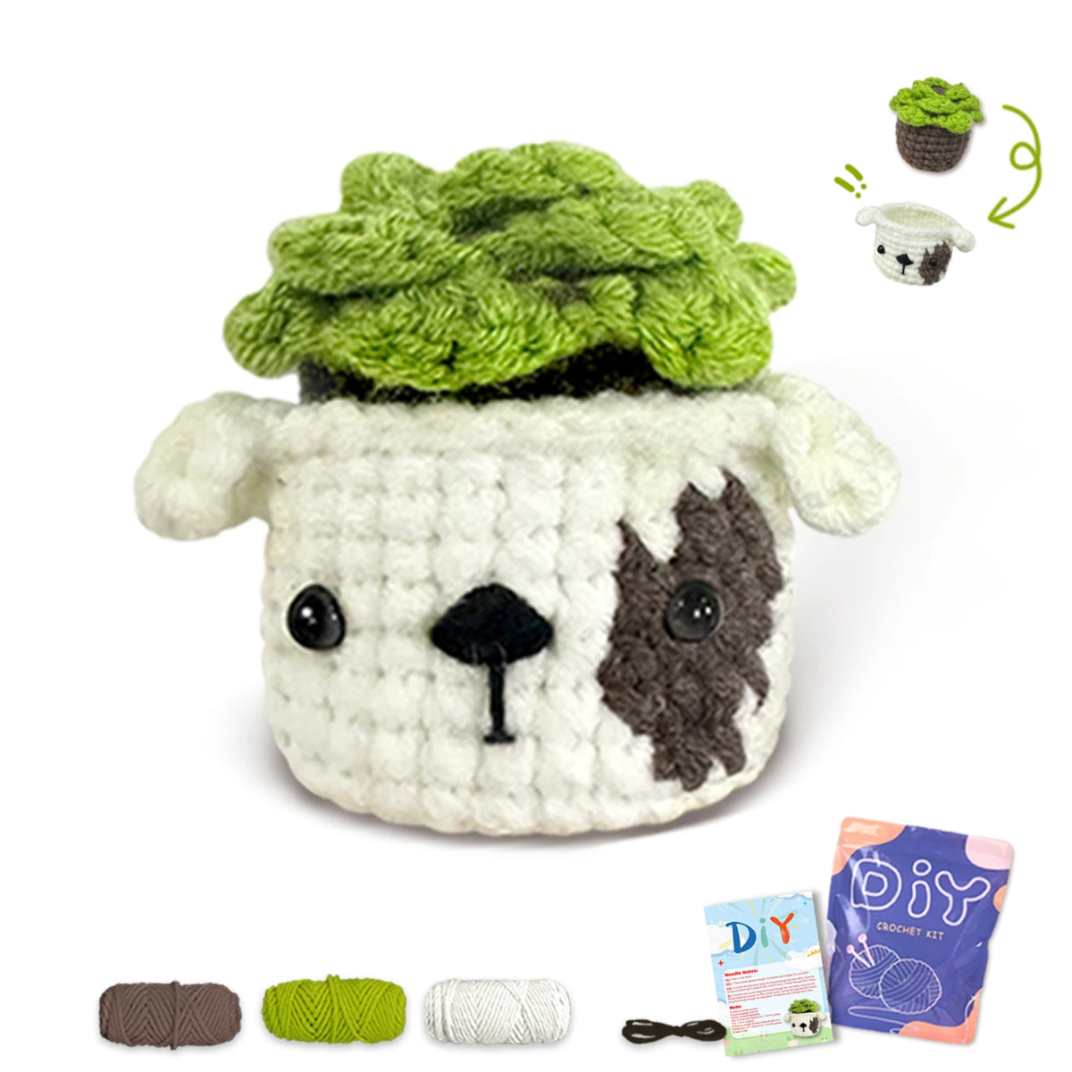 Crochet Kit for Beginners – Animal Amigurumi Starter Set