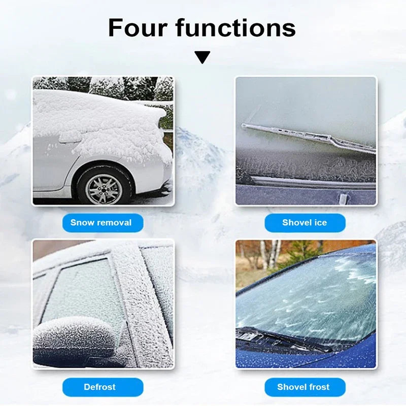 Car Ice Scraper & Snow Shovel – Winter Windshield Tool