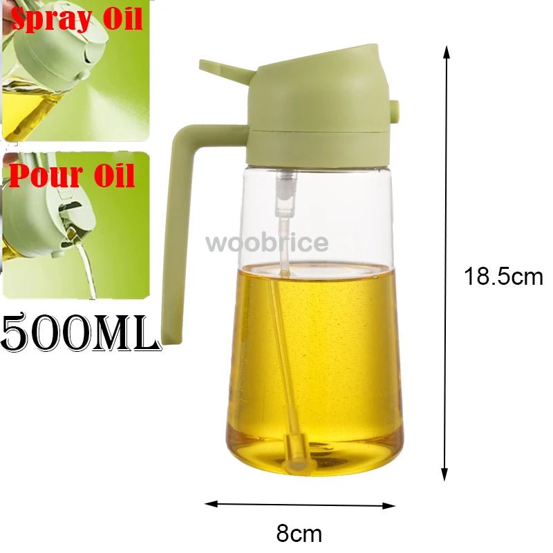 2-in-1 Oil Sprayer & Brush – For Air Fryer, Salad & Grilling