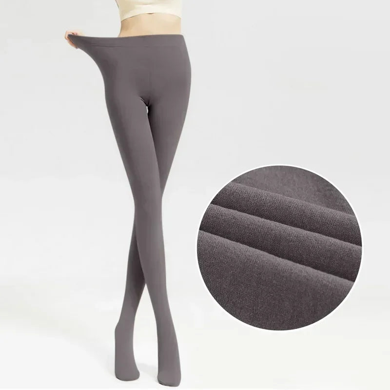 Fleece-Lined Thermal Tights for Women – Warm Winter Leggings