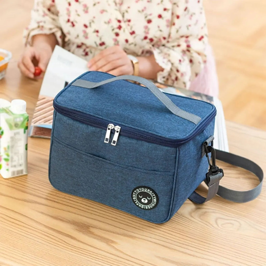 Insulated Bento Lunch Bag with Shoulder Strap