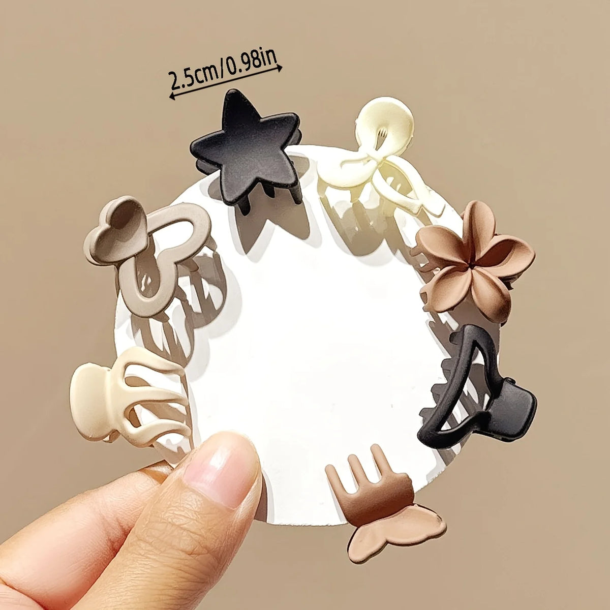 Small Hair Clips Mixed Pack – Beige Hair Accessories