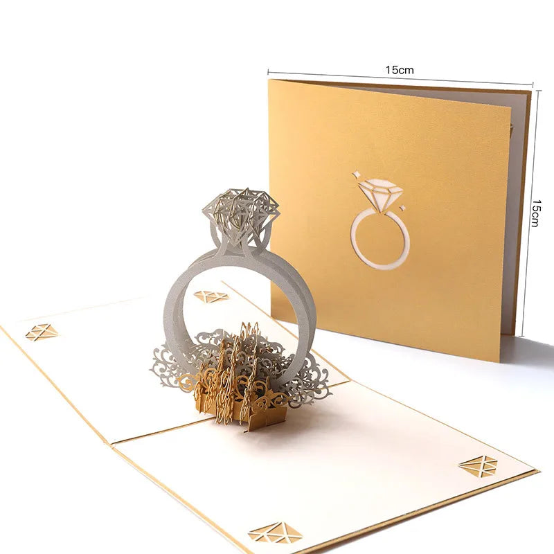 3D Pop-Up Flower Greeting Card – Handmade Card for Any Occasion