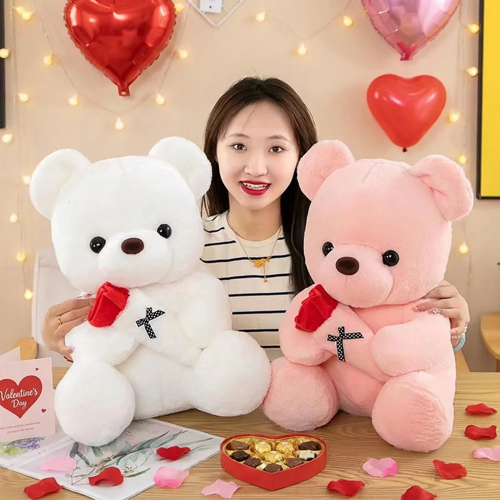 Rose Bear Plush Toy – Romantic Valentine's & Anniversary Gift