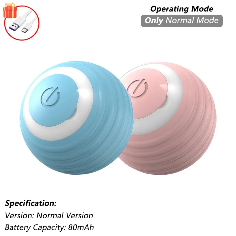 Automatic Rolling Cat Ball with Tail – Rechargeable Interactive Toy