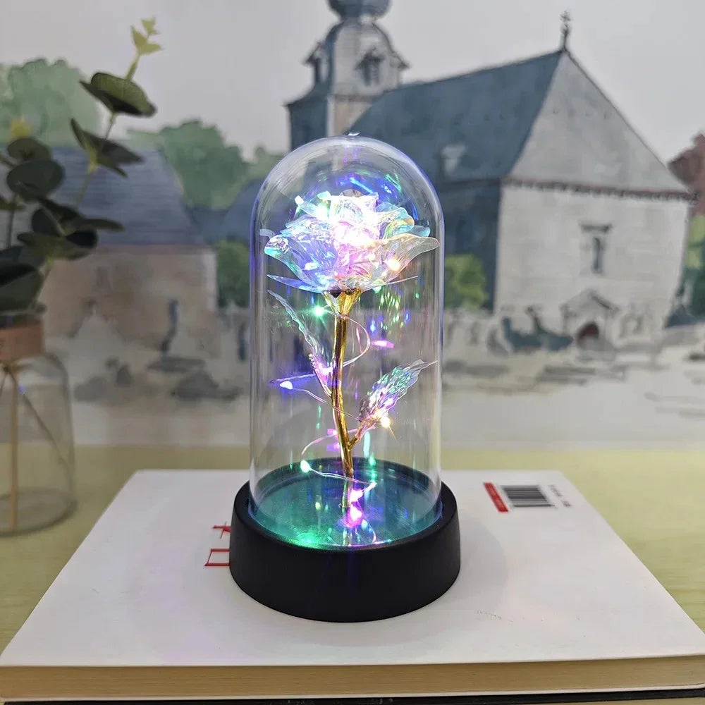 Eternal Rose with LED Light – Artificial Rose Gift for Her