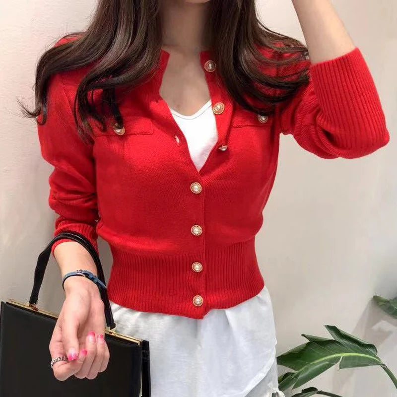 Women's Knit Cardigan Sweater – Casual Button-Up