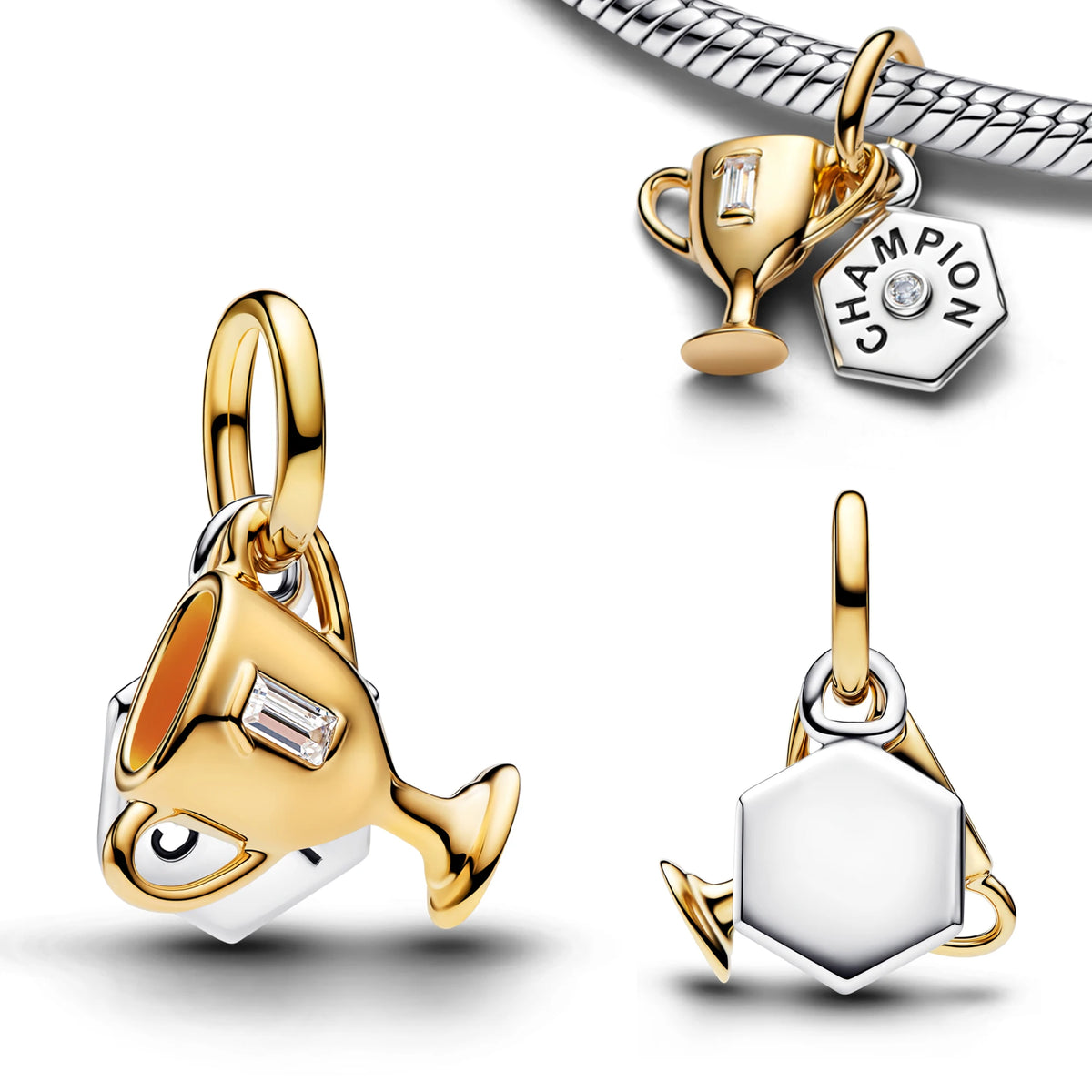 925 Sterling Silver Heart, Sun & Moon Charms for Bracelets & Necklaces