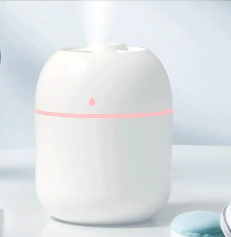 250 ml Mini Humidifier & Aroma Diffuser – LED Color Lamp