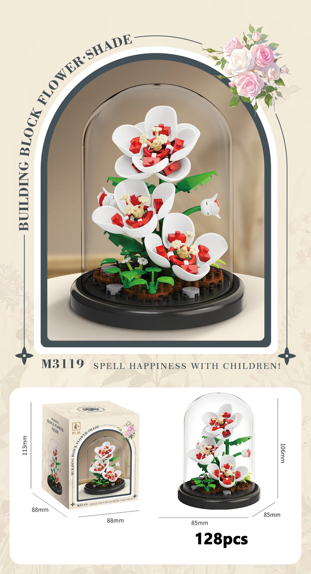 Eternal Flower Bonsai Building Blocks – Botanical Model Kit