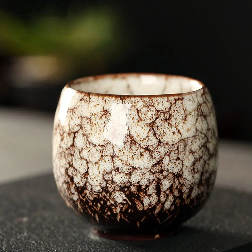 Japanese Ceramic Tea Cup – Handcrafted Kiln-Glazed Mug