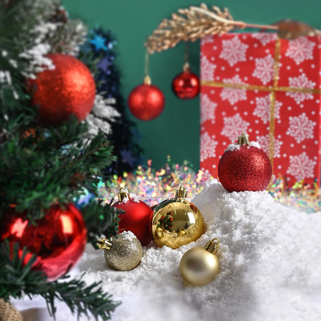 Mini Christmas Ball Ornaments 3 cm (24 pcs)