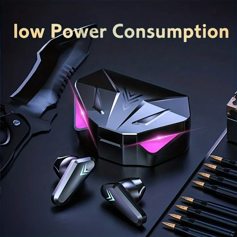 Wireless Bluetooth Earbuds with LED Display & Mic