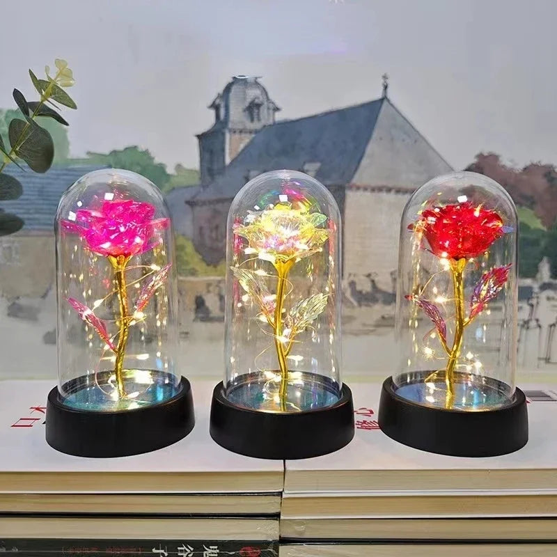 Eternal Rose with LED Light – Artificial Rose Gift for Her