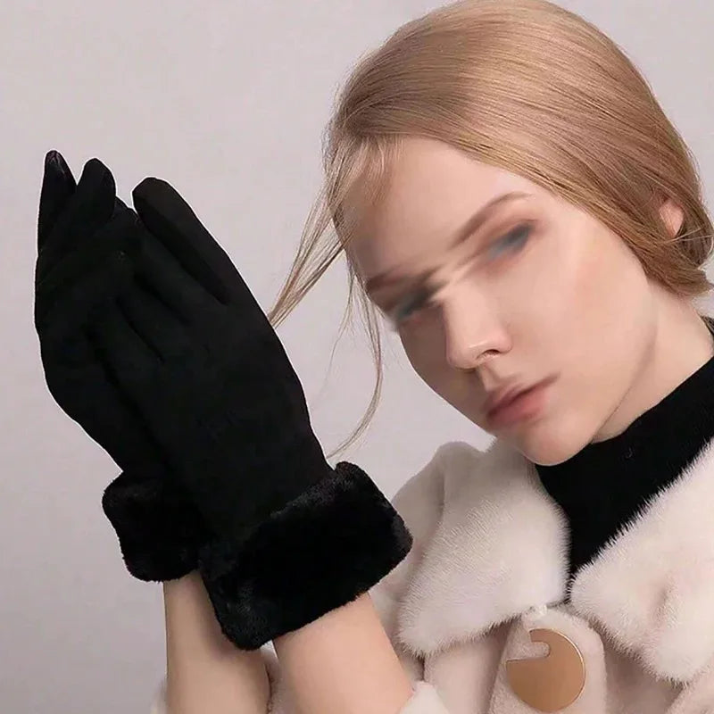 Women's Touchscreen Winter Gloves – Warm & Windproof
