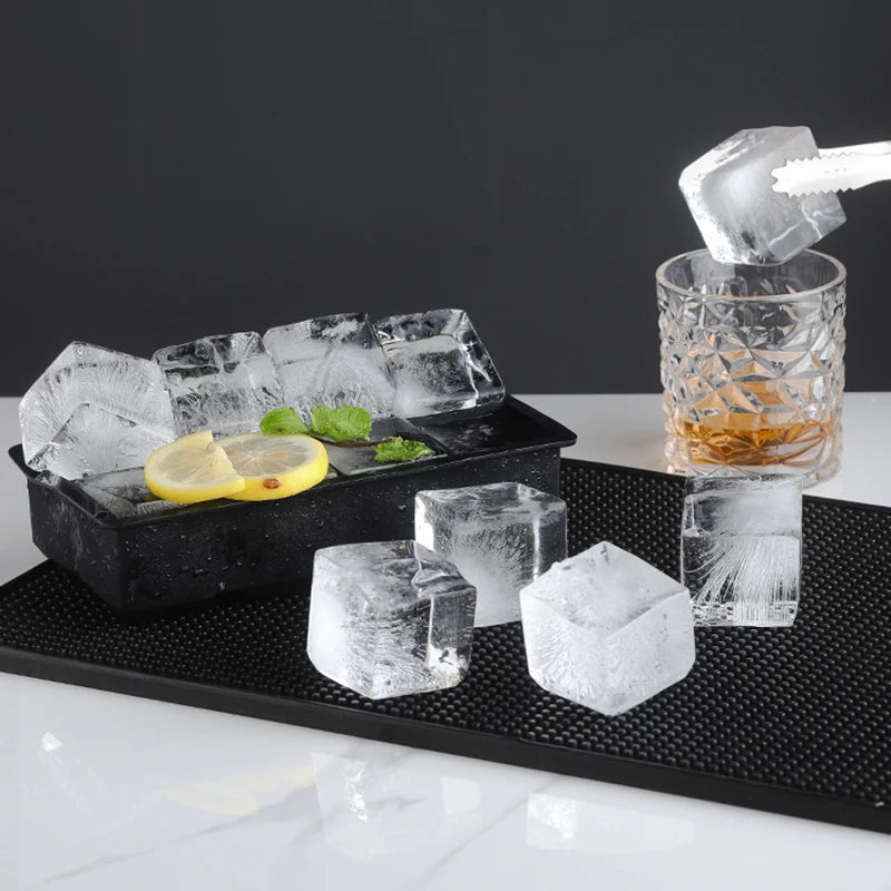 Large Silicone Ice Cube Tray – 4/6/8/15 Grid