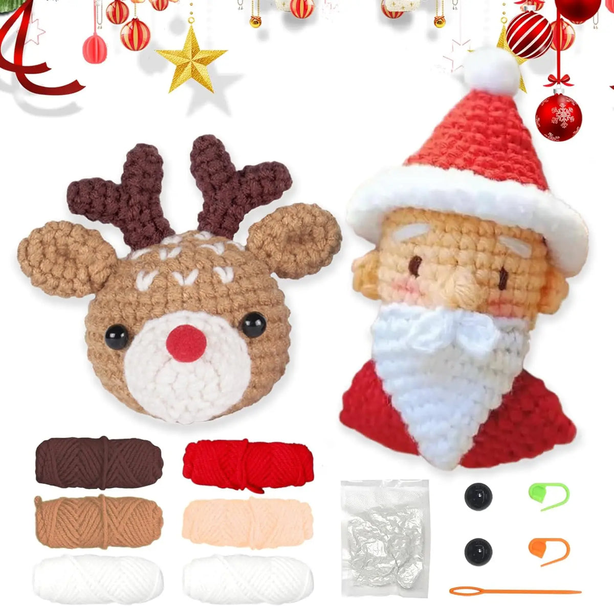 Crochet Kit for Beginners – Animal Amigurumi Starter Set