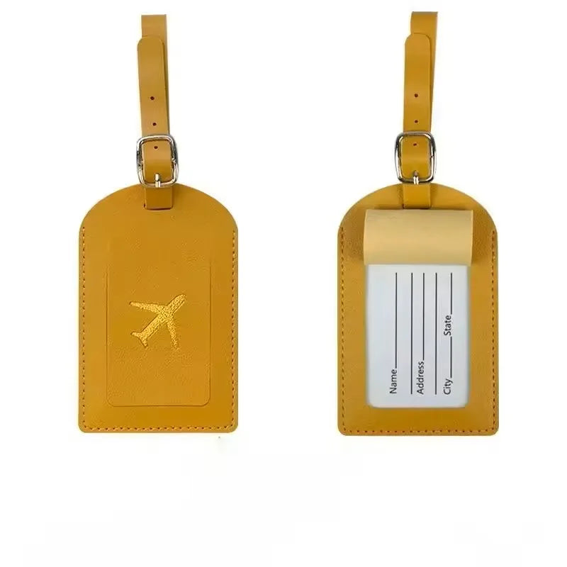Leather Luggage Tag – Suitcase Name & Address Label