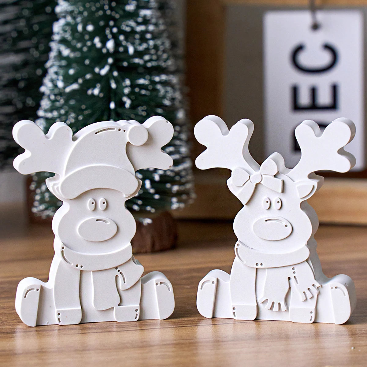 3D Reindeer Silicone Mold – DIY Christmas Ornament Making