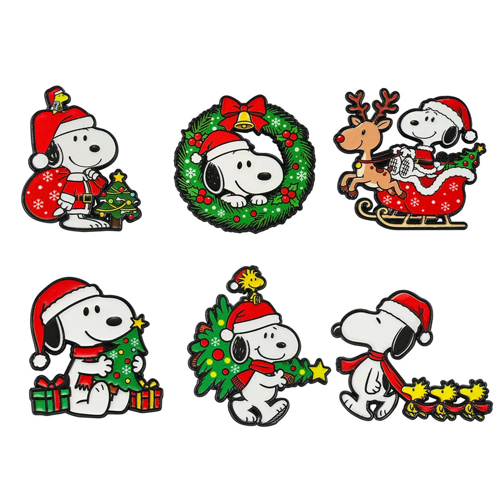 Cute Puppy Christmas Enamel Pins (6 pcs)