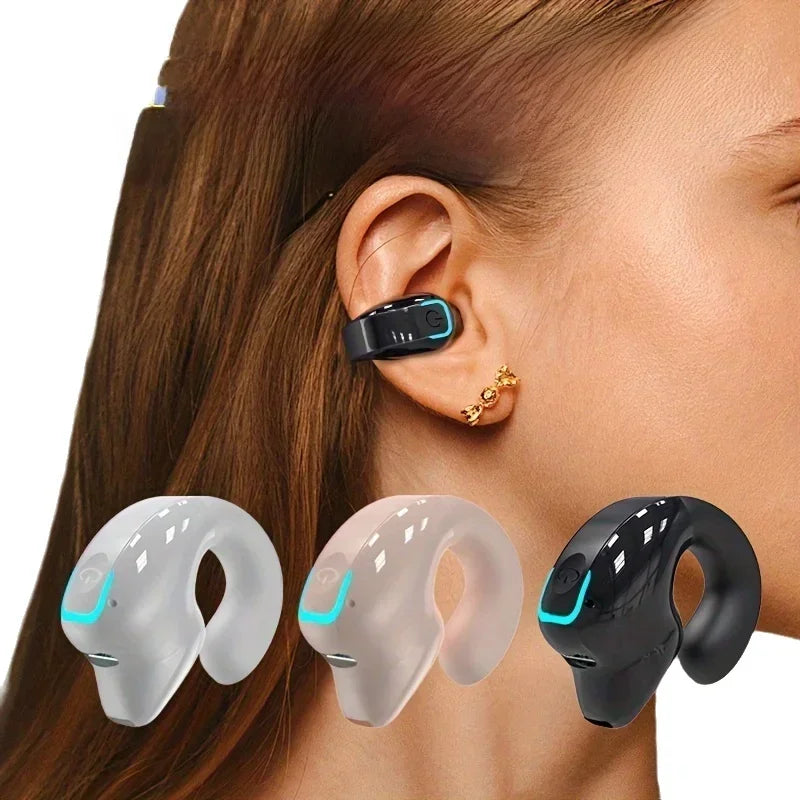 Bone Conduction Clip-On Earphones – Wireless Bluetooth Sport Headset
