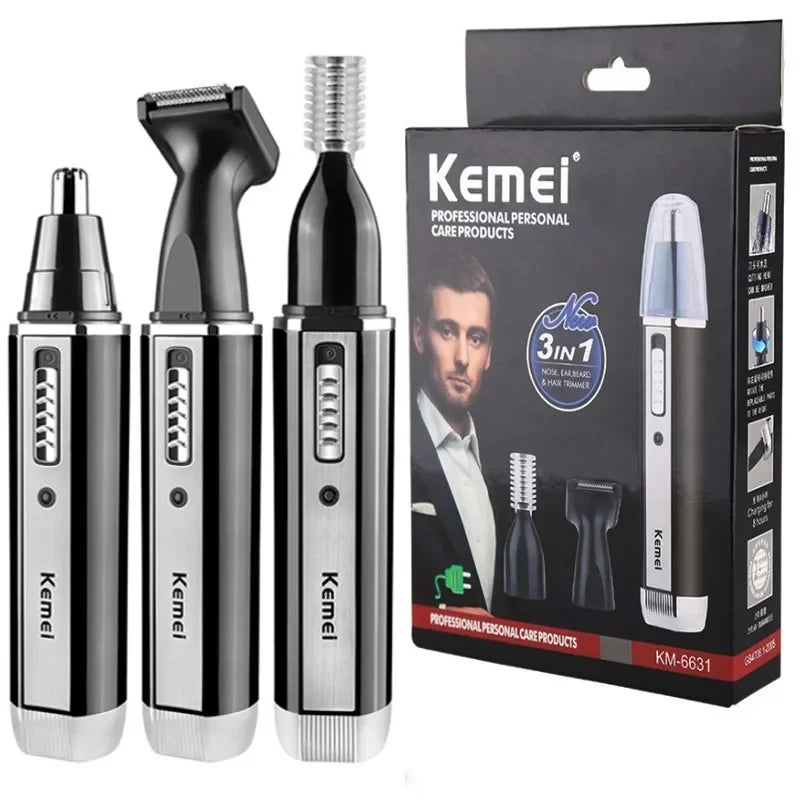 4-in-1 Men's Grooming Trimmer – Nose, Ear, Beard & Hair