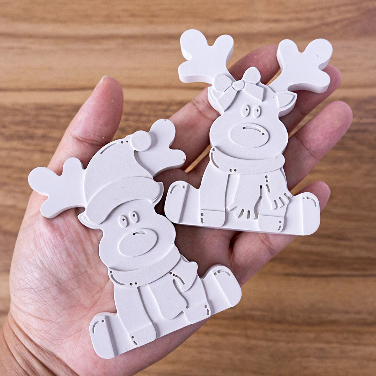 3D Reindeer Silicone Mold – DIY Christmas Ornament Making