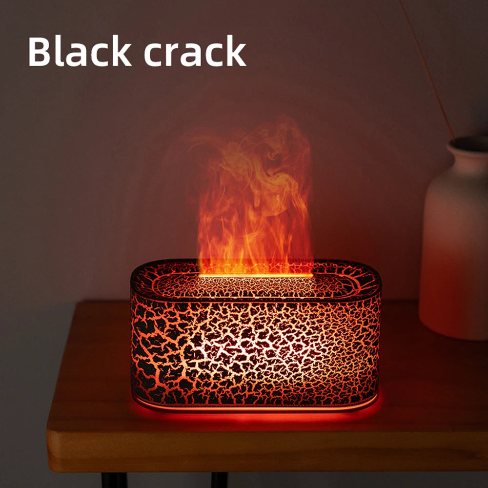 Flame Essential Oil Diffuser – Colorful Mist Humidifier