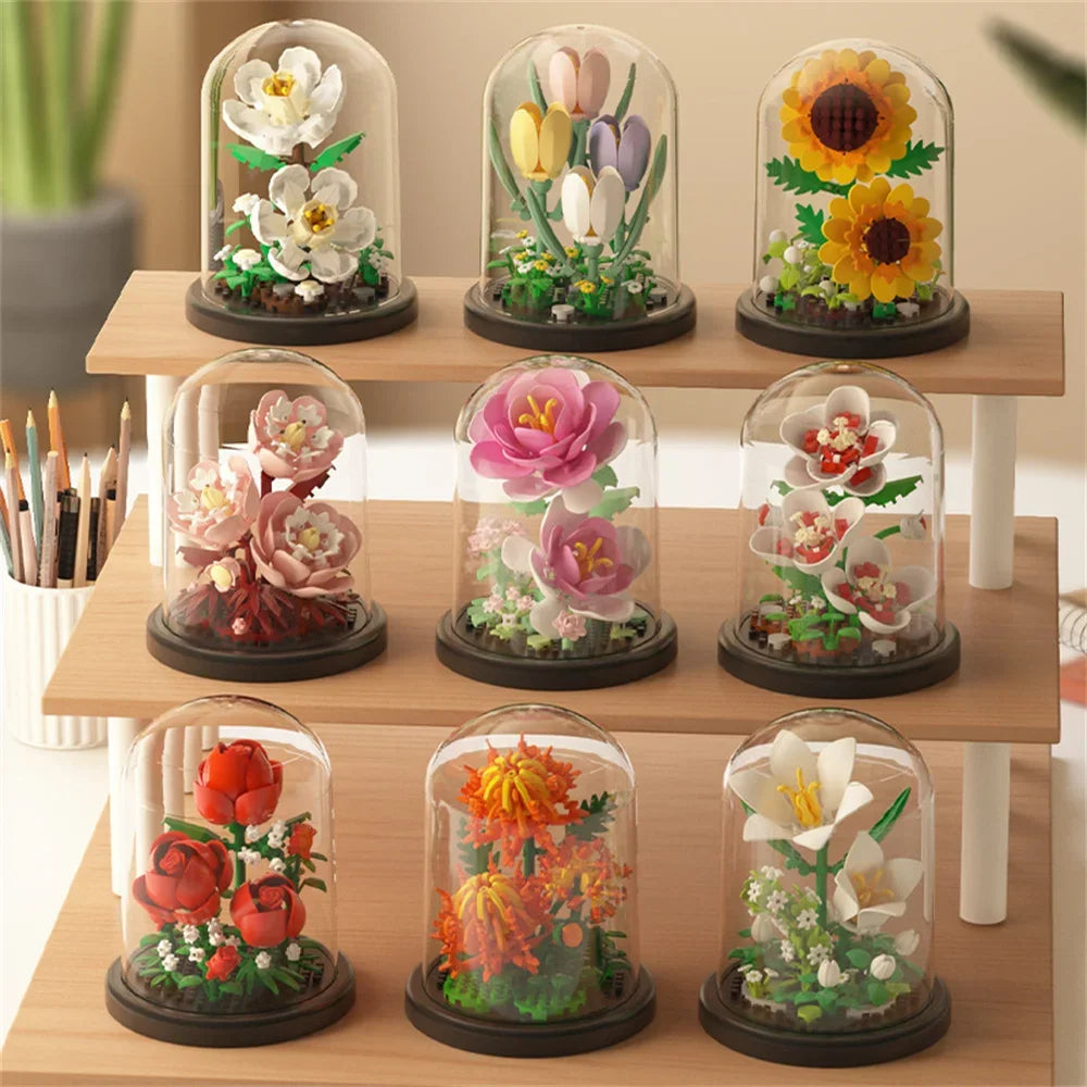 Eternal Flower Bonsai Building Blocks – Botanical Model Kit