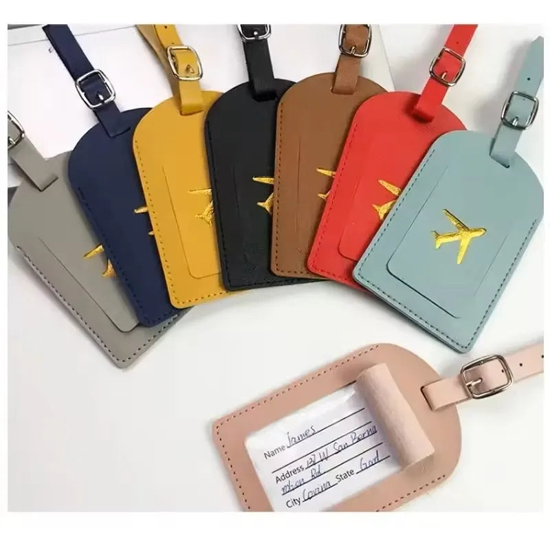 Leather Luggage Tag – Suitcase Name & Address Label