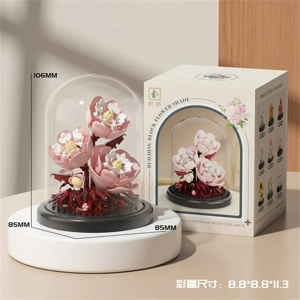 Eternal Flower Bonsai Building Blocks – Botanical Model Kit