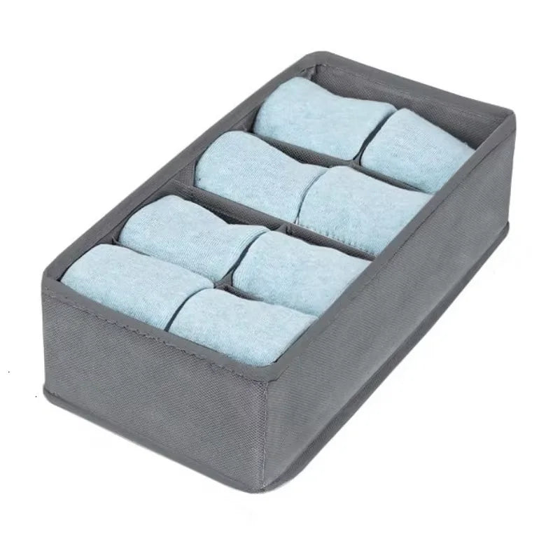 3-in-1 Underwear & Sock Storage Box – Foldable Drawer Organizer