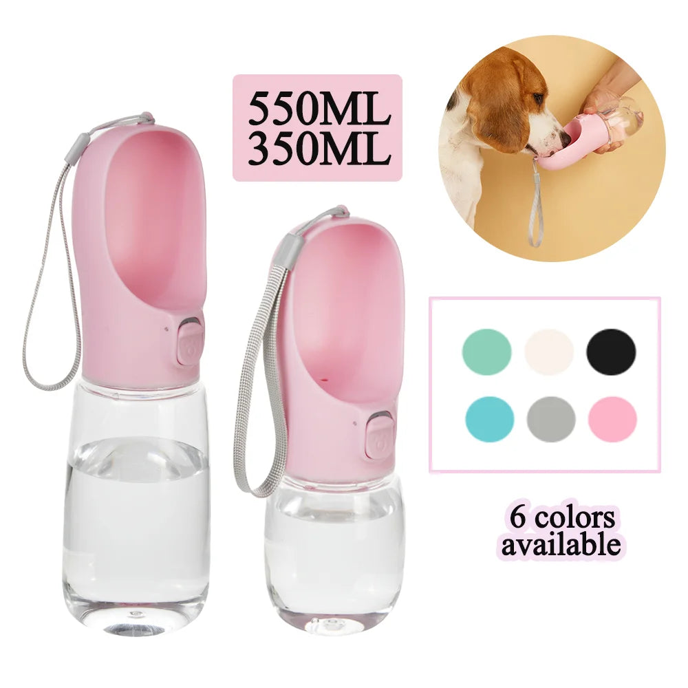 Portable Dog Water Bottle 350/550 ml – Leak-Proof Travel Bottle