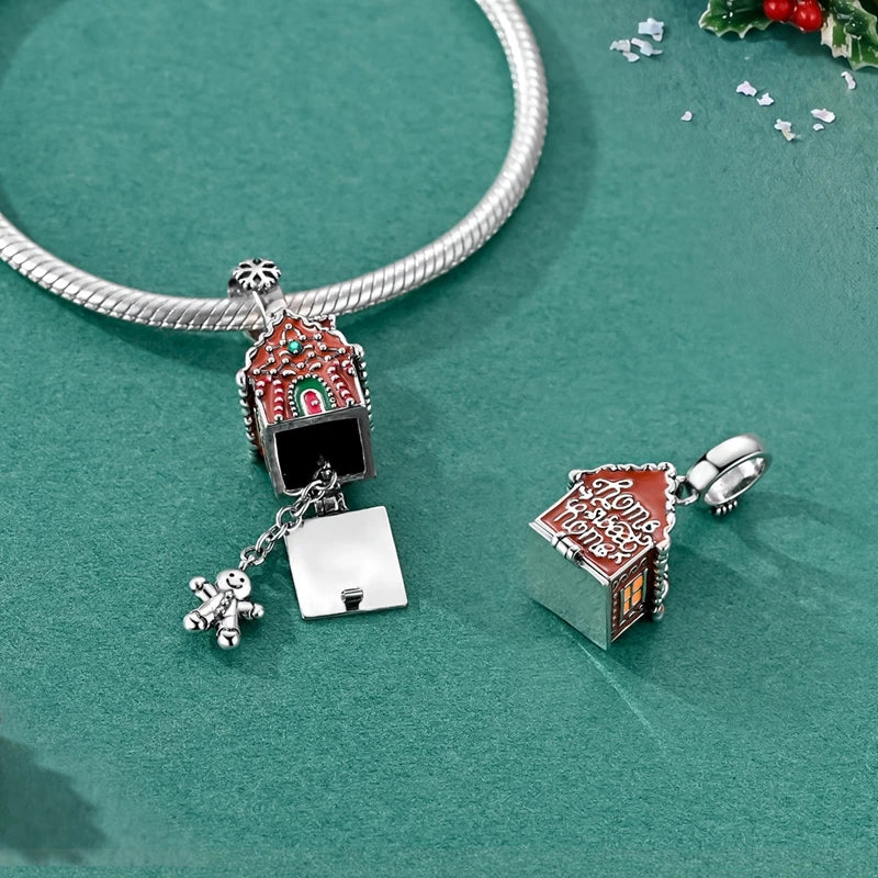 925 Silver Christmas Charm – Stocking, Gingerbread & Reindeer