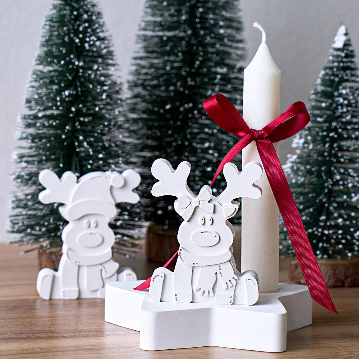 3D Reindeer Silicone Mold – DIY Christmas Ornament Making