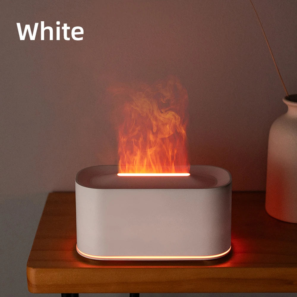 Flame Essential Oil Diffuser – Colorful Mist Humidifier