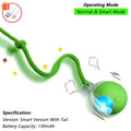 Automatic Rolling Cat Ball with Tail – Rechargeable Interactive Toy