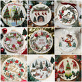 Christmas Embroidery Kit for Beginners – Wreath & Winter Designs