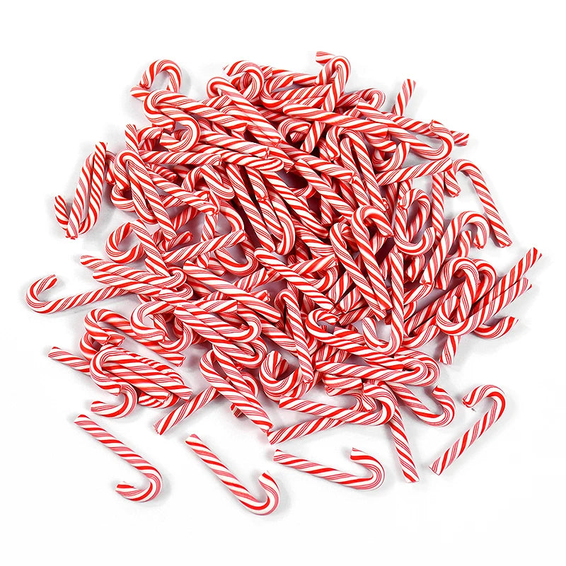 Mini Candy Cane Ornaments (10/30/50 pcs) – Christmas Tree Decor
