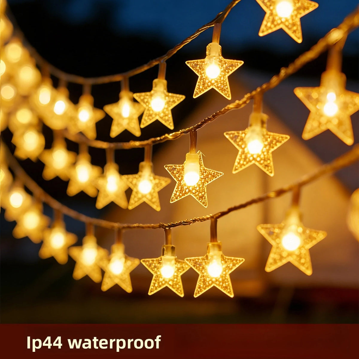 LED Star Chain Lights – Outdoor Fairy Garland