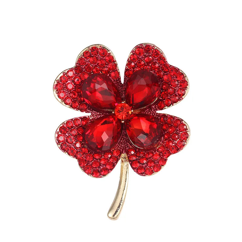 Vintage Rhinestone & Pearl Brooch for Women