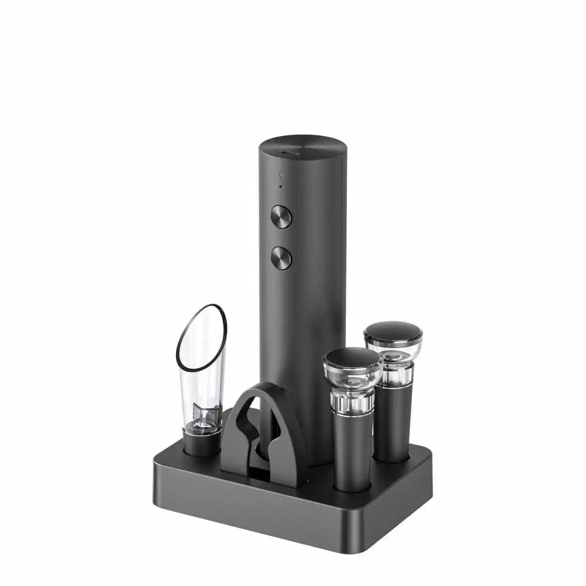 Electric Wine Opener Gift Set – Stopper & Pourer Included