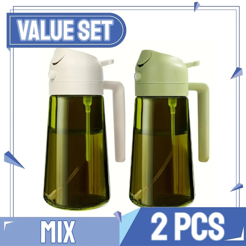 2-in-1 Oil Sprayer & Brush – For Air Fryer, Salad & Grilling