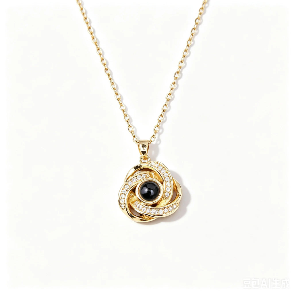 "I Love You" Projection Necklace – 100 Languages Heart Pendant