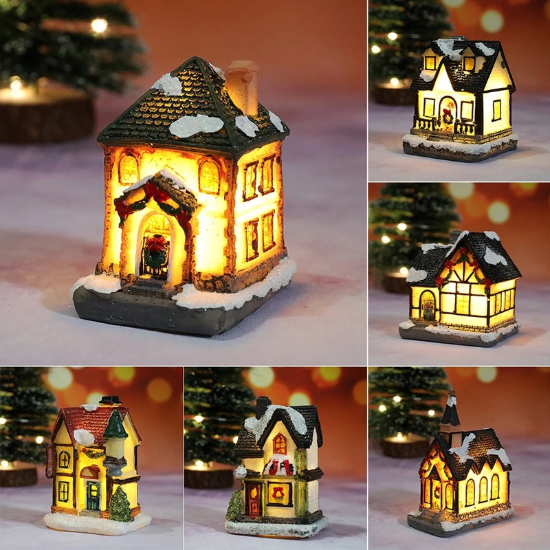 Christmas Village House Night Light – Battery Powered Decor