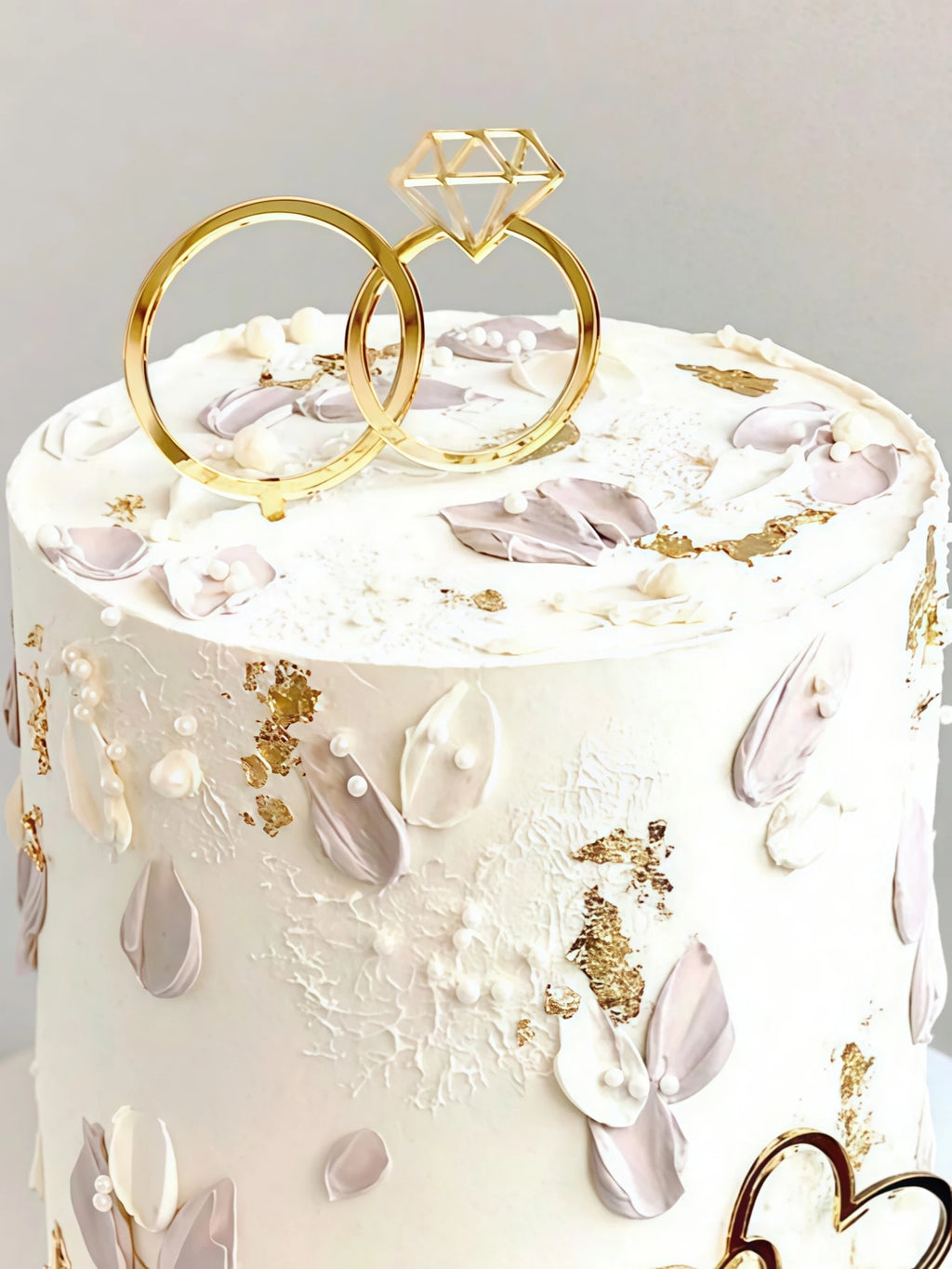 Diamond Ring Acrylic Cake Topper – Engagement & Anniversary