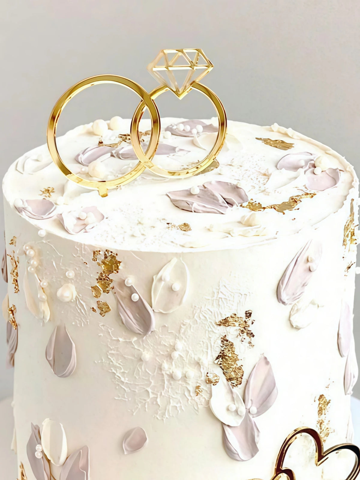 Diamond Ring Acrylic Cake Topper – Engagement & Anniversary