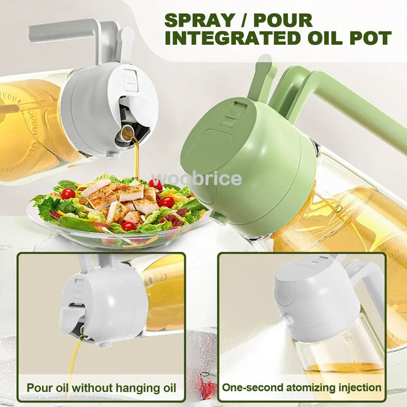 2-in-1 Oil Sprayer & Brush – For Air Fryer, Salad & Grilling
