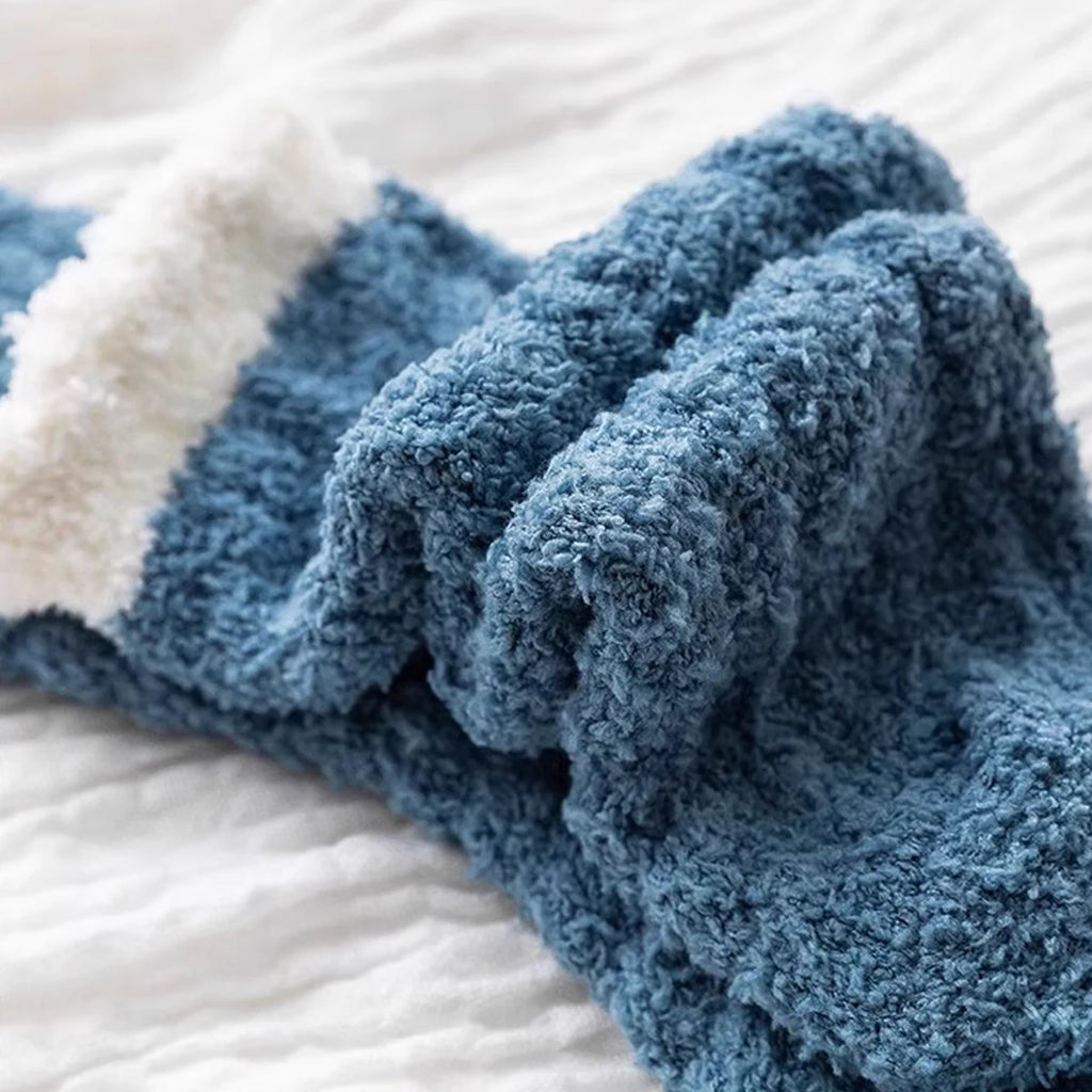 Fuzzy Winter Socks (6/12 Pairs) – Cozy Plush Socks for Women